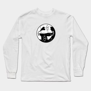 Jim8ball - Cat Yin Yang - T-Shirt Long Sleeve T-Shirt